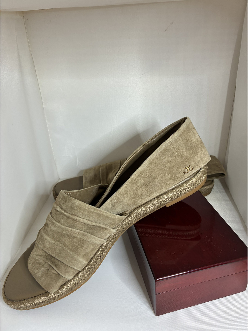 Tory Burch Women's Suede Espadrille Sandals Size 11